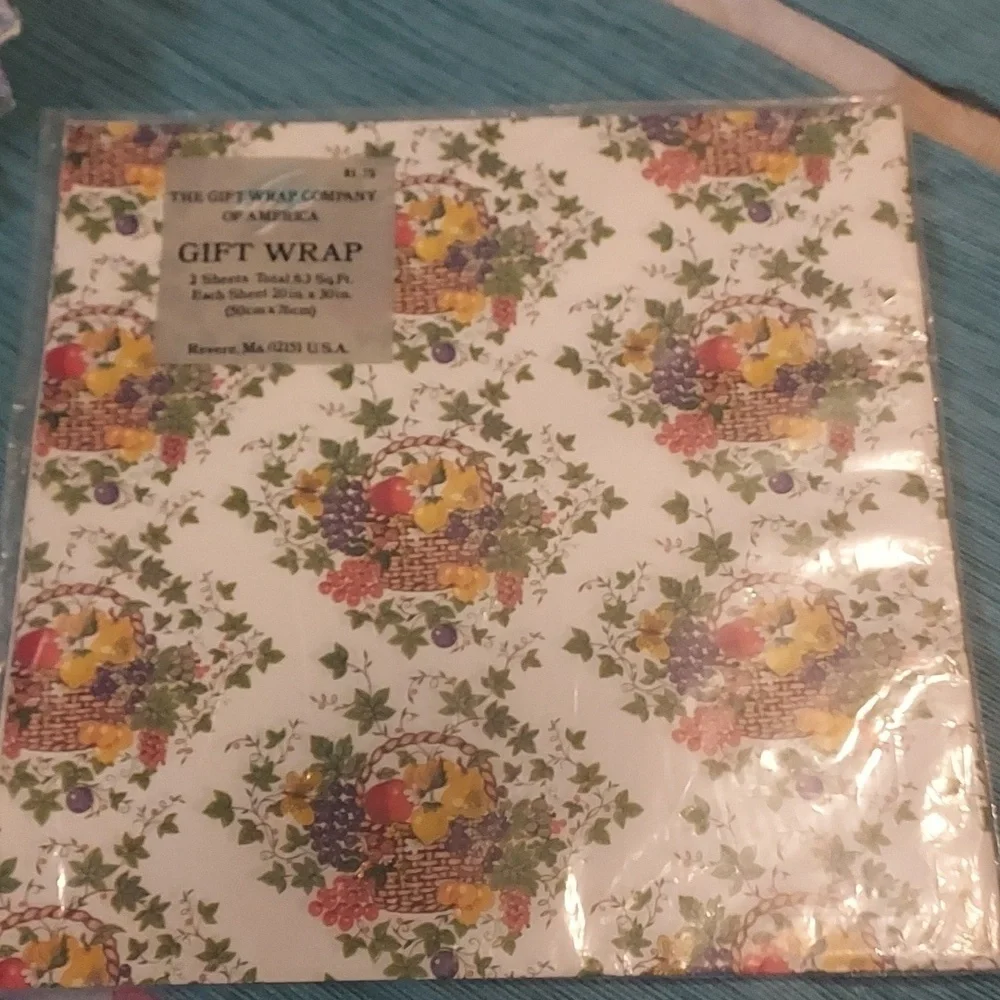 VINTAGE The Gift Wrap Company Of America Happy Birthday Wrapping Child Bears NEW